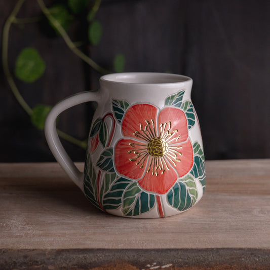 Pink Hellebore Wrap-Around #1 [16oz]