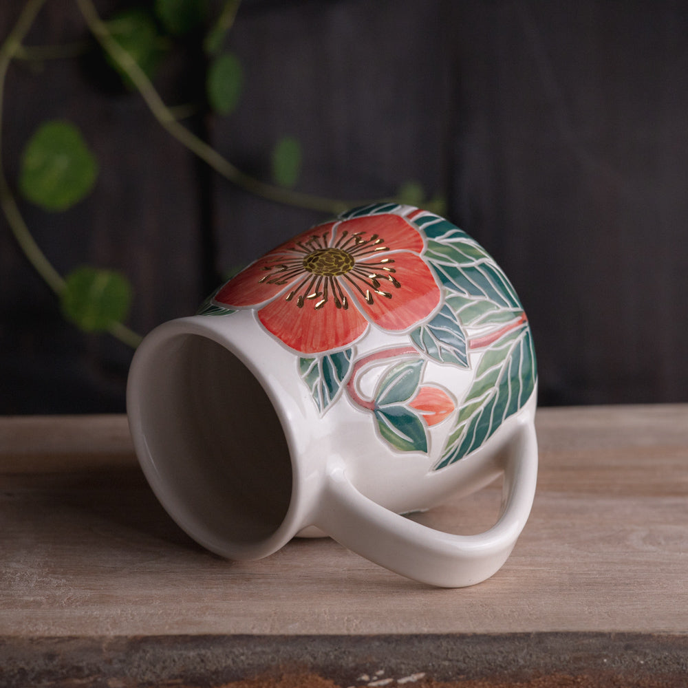 Pink Hellebore Wrap-Around #1 [16oz]