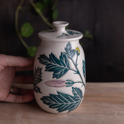 Hibiscus Jar / Canister