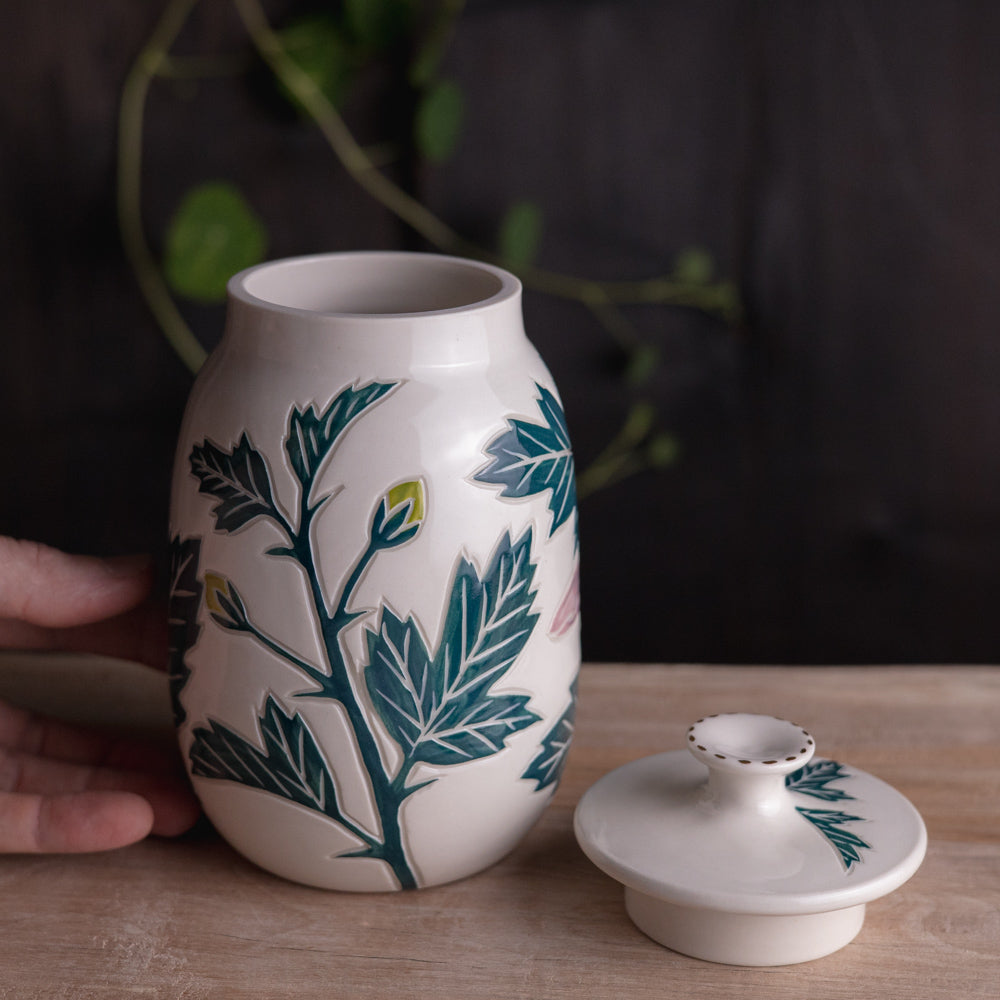 Hibiscus Jar / Canister