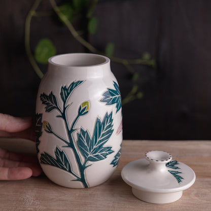 Hibiscus Jar / Canister