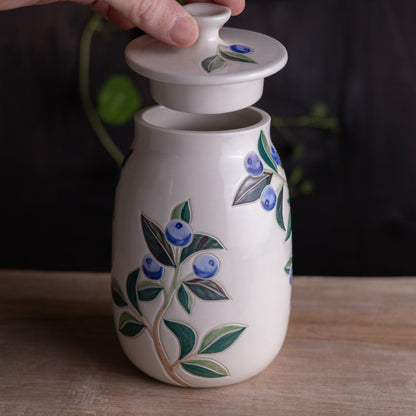 Blueberry Lidded Jar / Canister