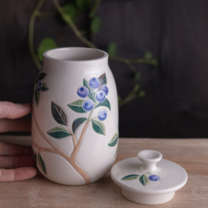 Blueberry Lidded Jar / Canister