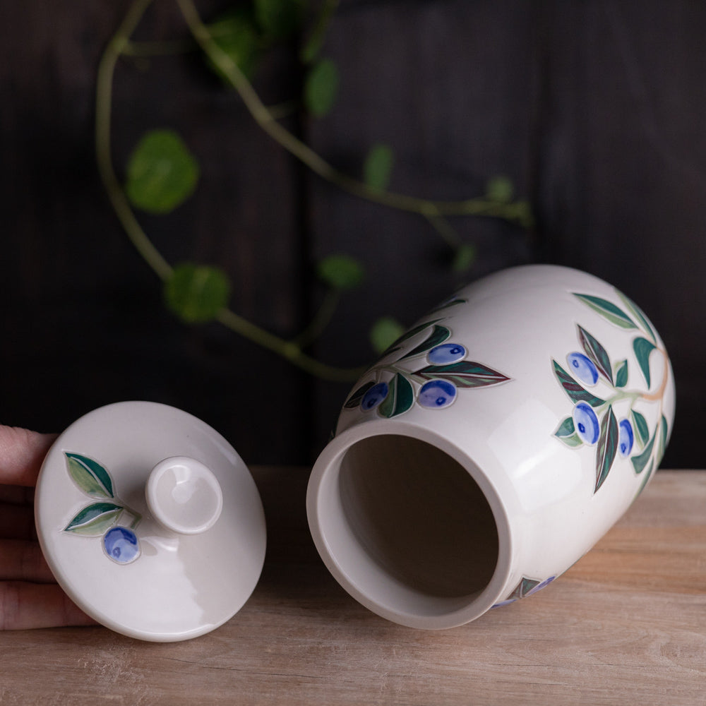 Blueberry Lidded Jar / Canister