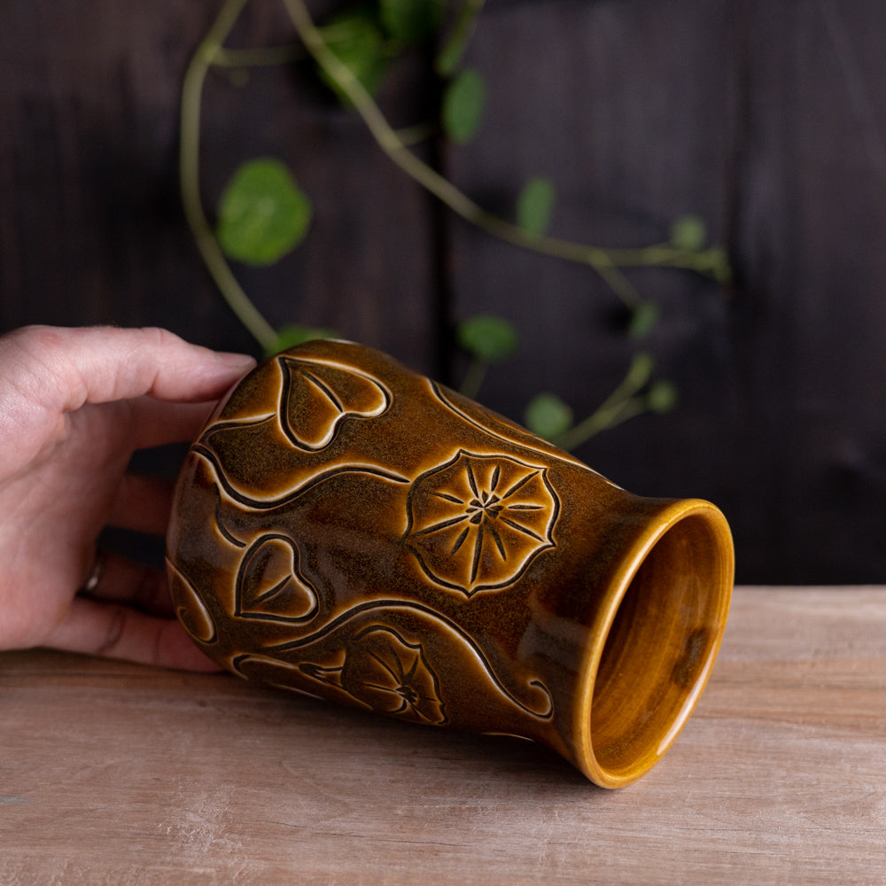 Morning Glory Teadust Vase