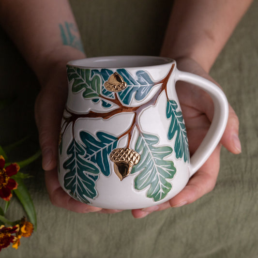 Oak Branch Wrap-Around Mug #2 [16oz]