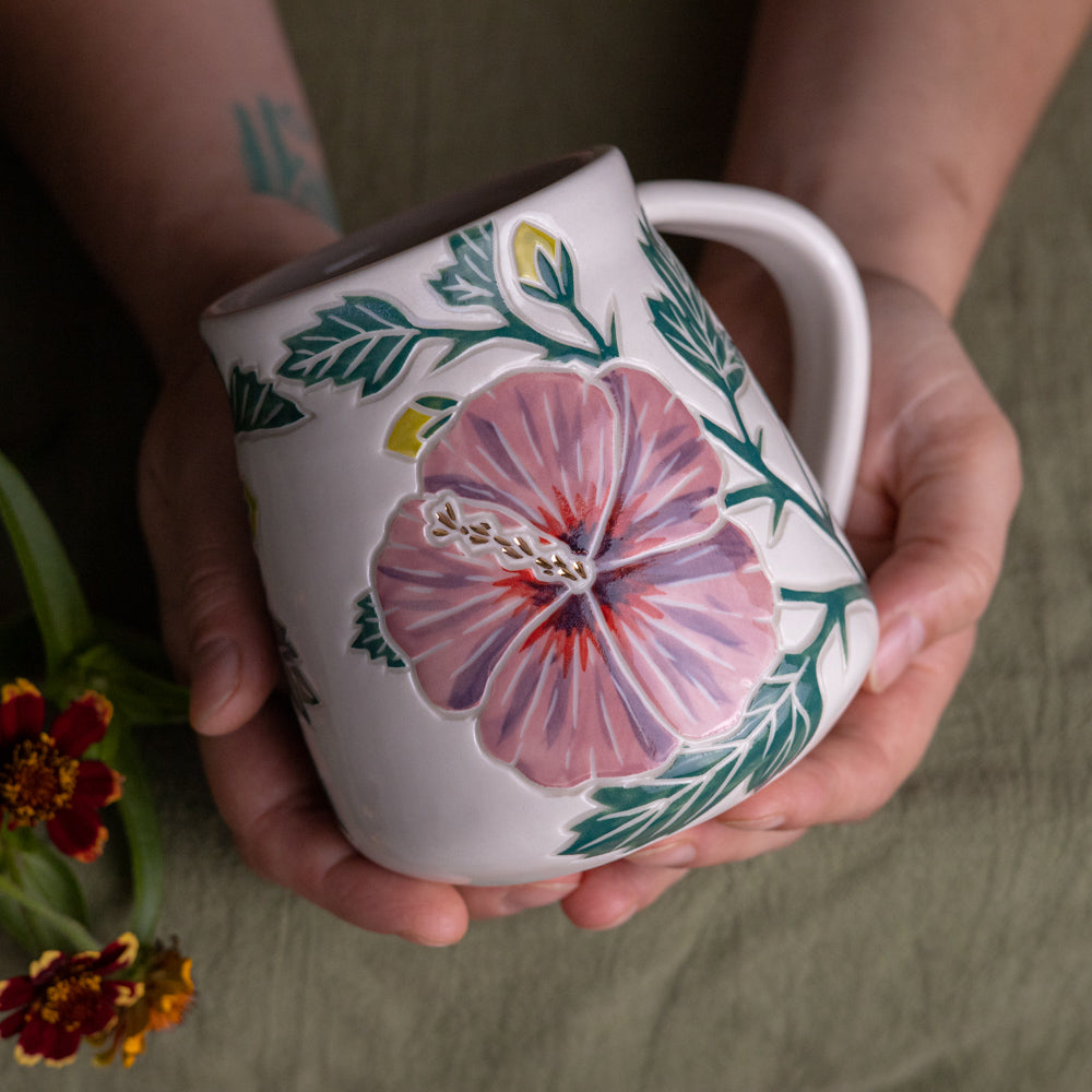 Hibiscus Wrap-Around Mug #2 [17oz]