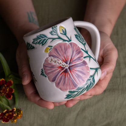 Hibiscus Wrap-Around Mug #2 [17oz]