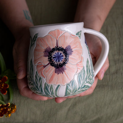 Poppy Wrap-Around Mug #2 [19oz]