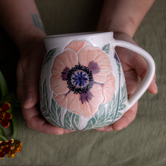 Poppy Wrap-Around Mug #4 [18oz]
