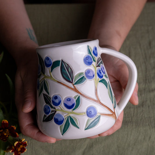Blueberry Wrap-Around Mug #2 [18oz]