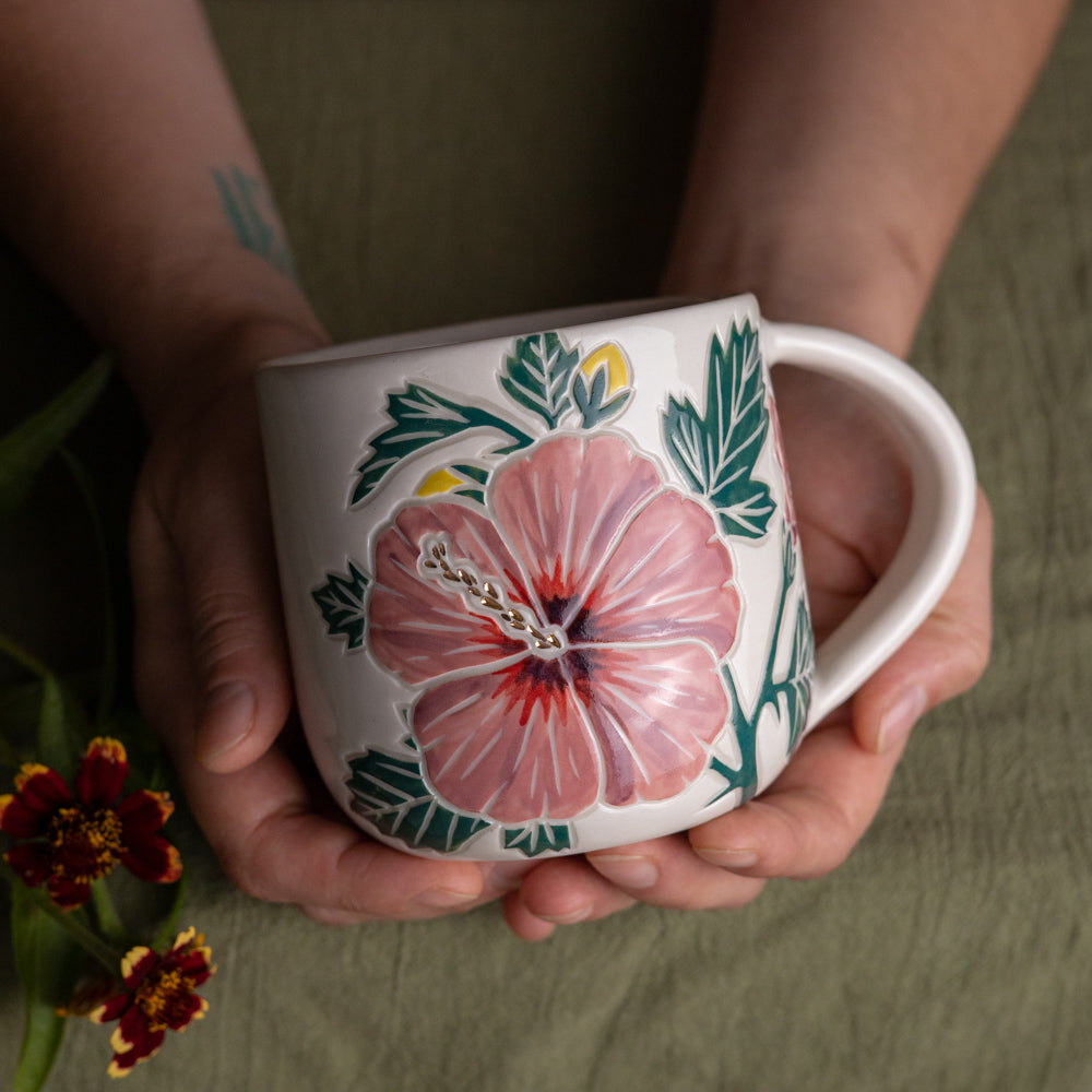 Hibiscus Botanic Mug