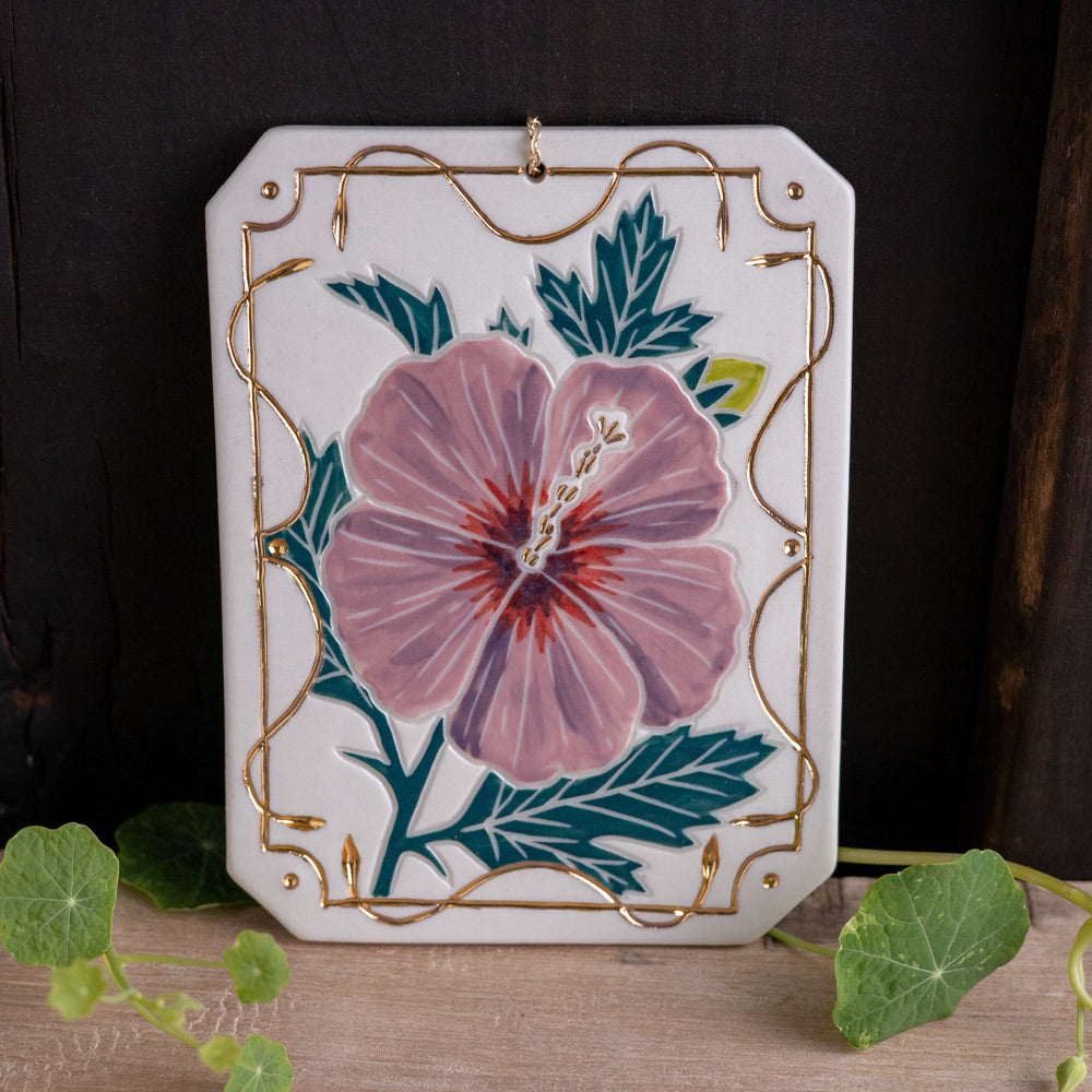 Small Hibiscus Wall Hanging