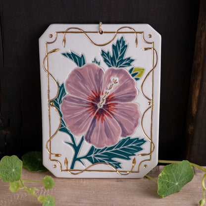 Small Hibiscus Wall Hanging