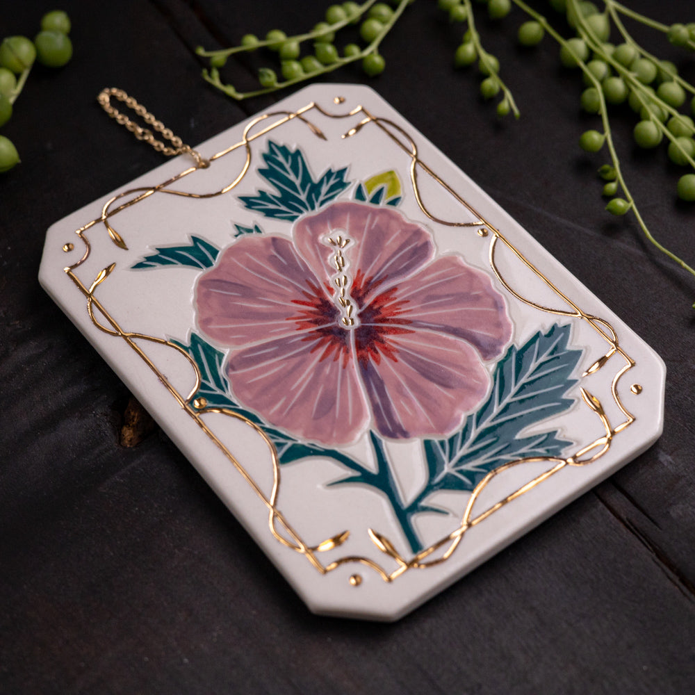 Small Hibiscus Wall Hanging