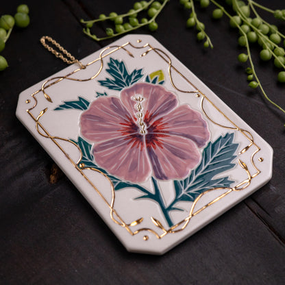 Small Hibiscus Wall Hanging