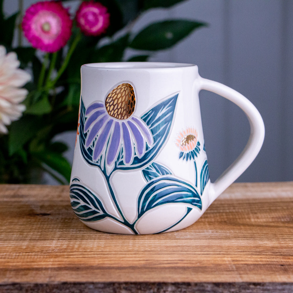 Tall Echinacea Mug #2 [18oz]