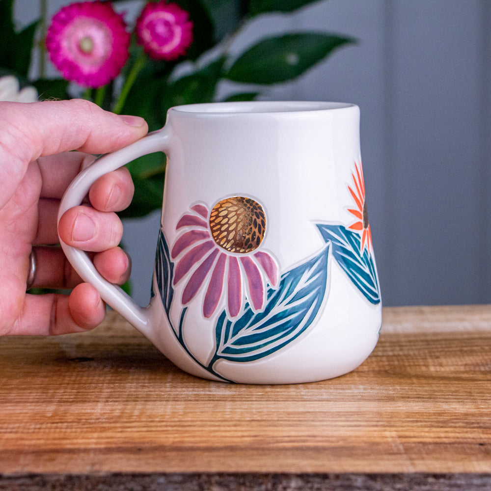 Tall Echinacea Mug #2 [18oz]