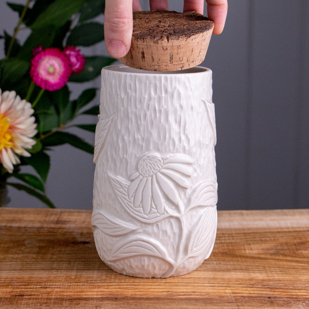 Echinacea Relief Corked Jar / Canister