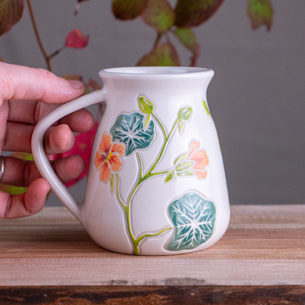 Tall Nasturtium Mug #1 [17oz]