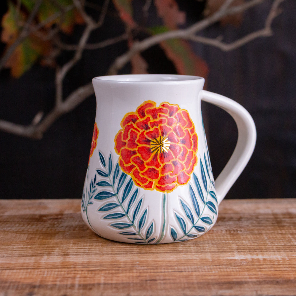 Tall Marigold Mug #4 [17oz]