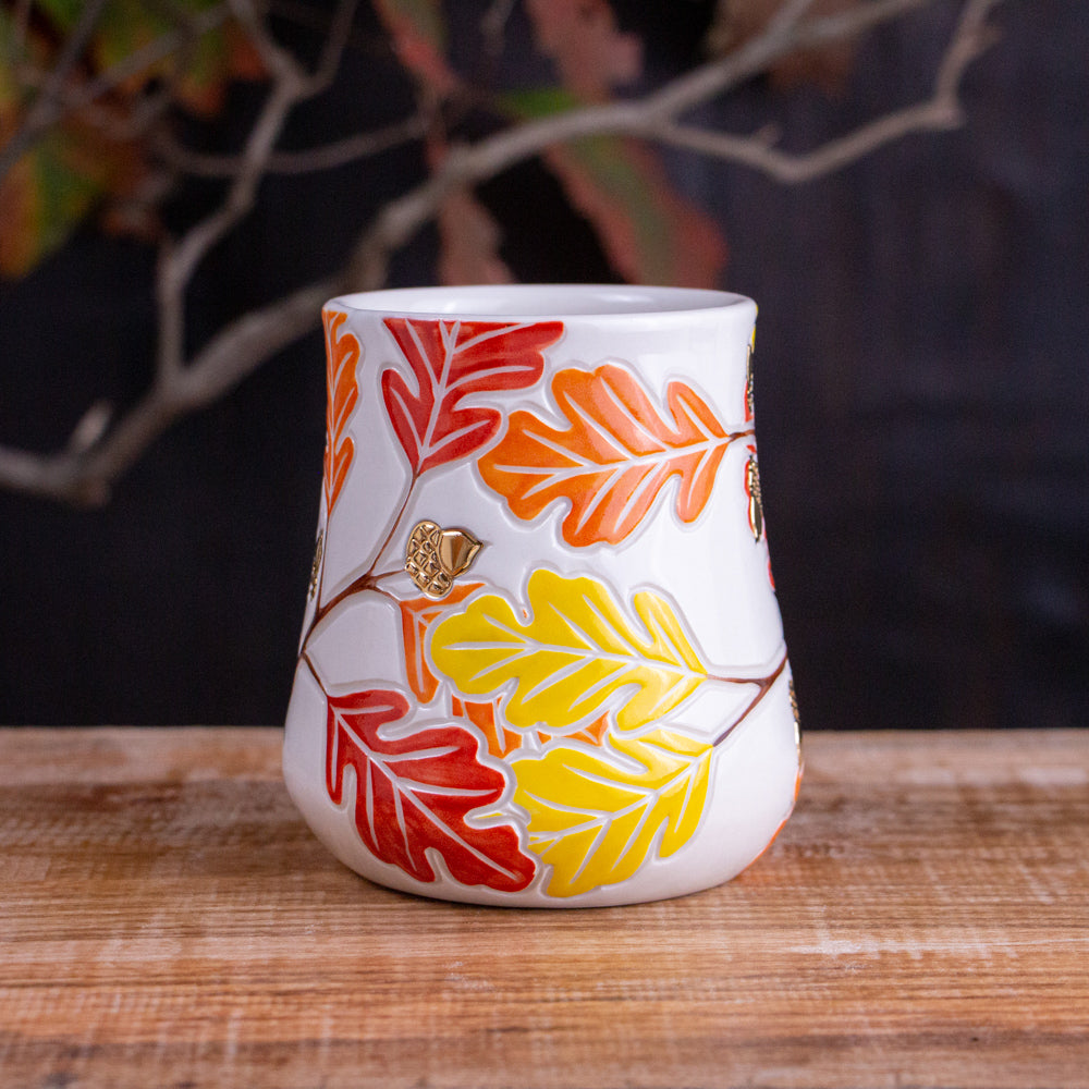 Tall Autumn Oak Branch Mug #5 [17oz]