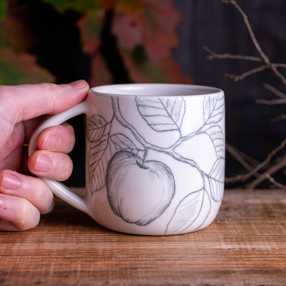 Apple Branch Sketch Mug #1 [15oz]