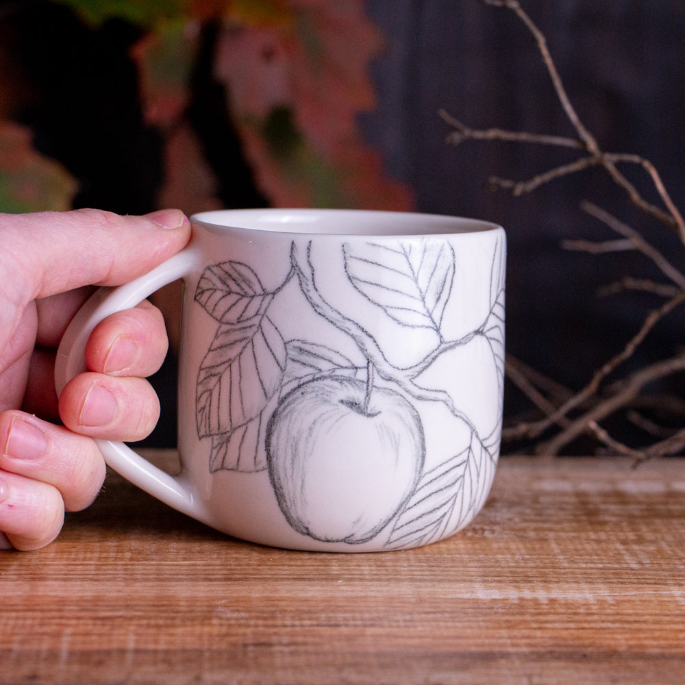 Apple Branch Sketch Mug #4 [13oz]