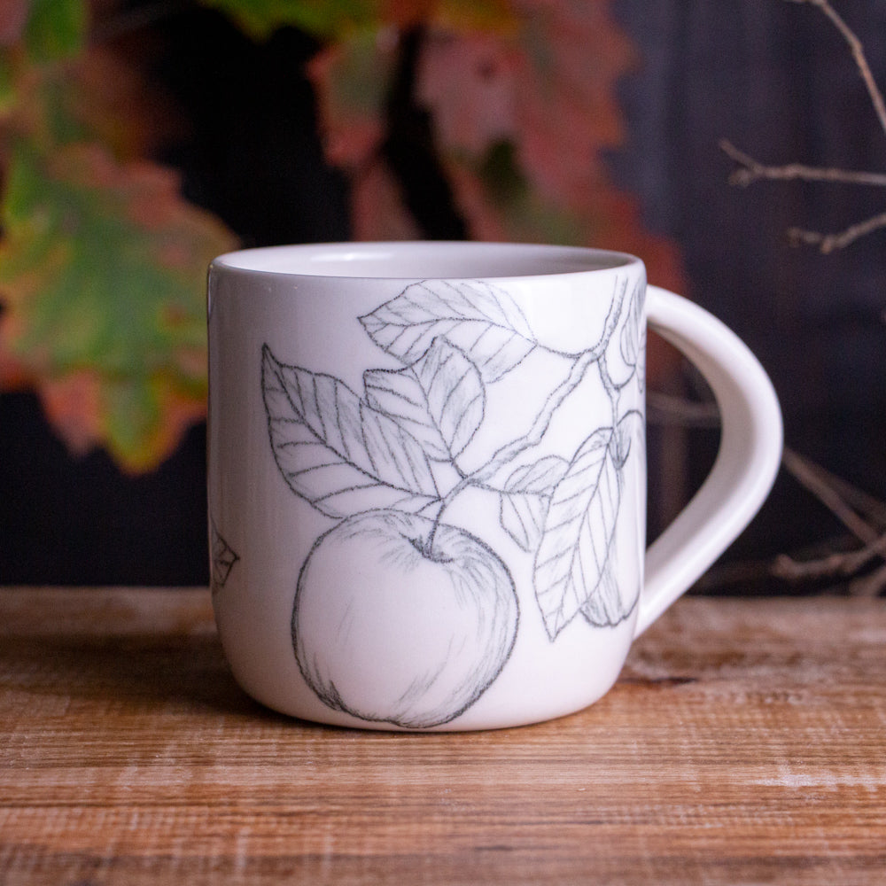 Apple Branch Sketch Mug #3 [15oz]