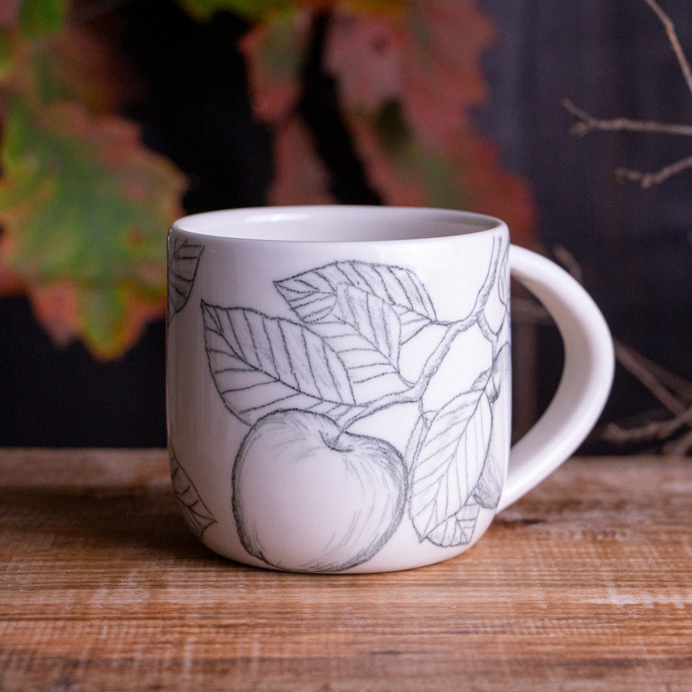 Apple Branch Sketch Mug #4 [13oz]