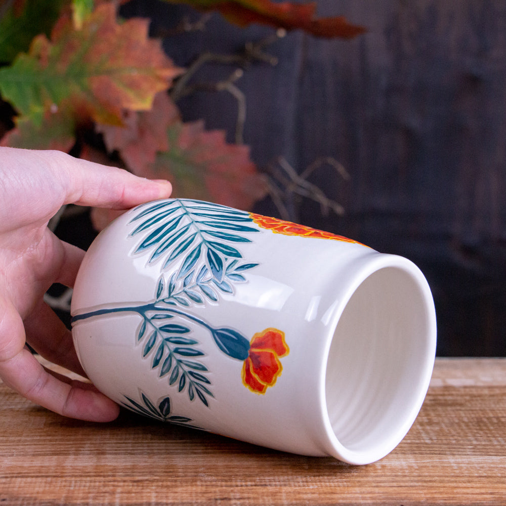 Marigold Tall Corked Jar / Vase