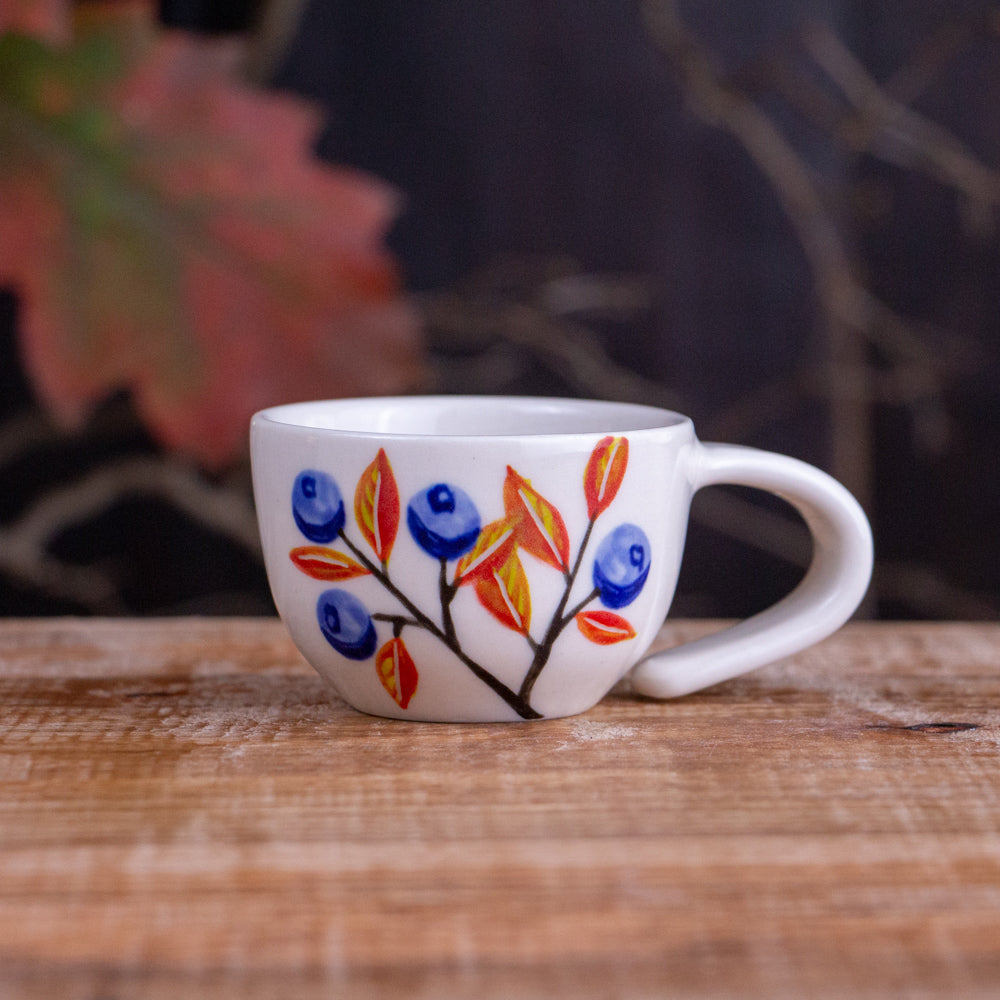 Autumn Blueberry Espresso Cup #1 [2.5oz]