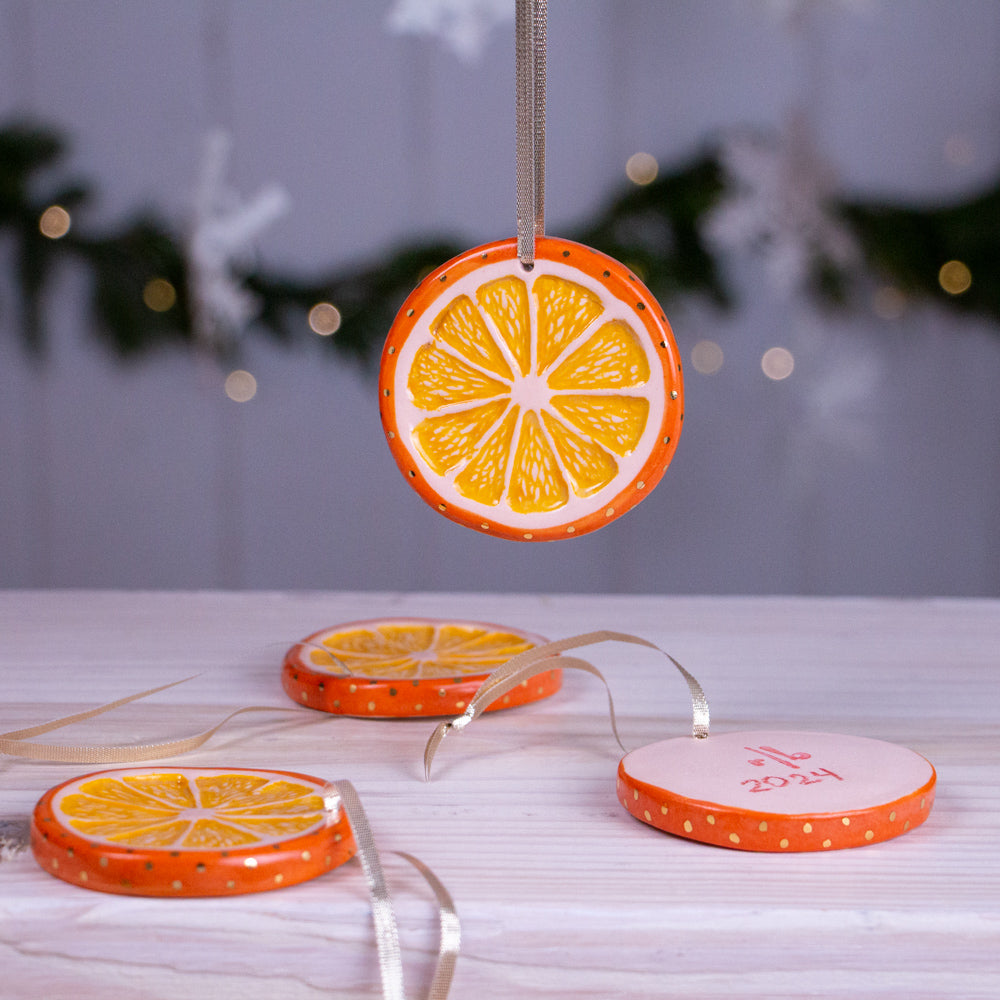 Clementine Slice Ornament