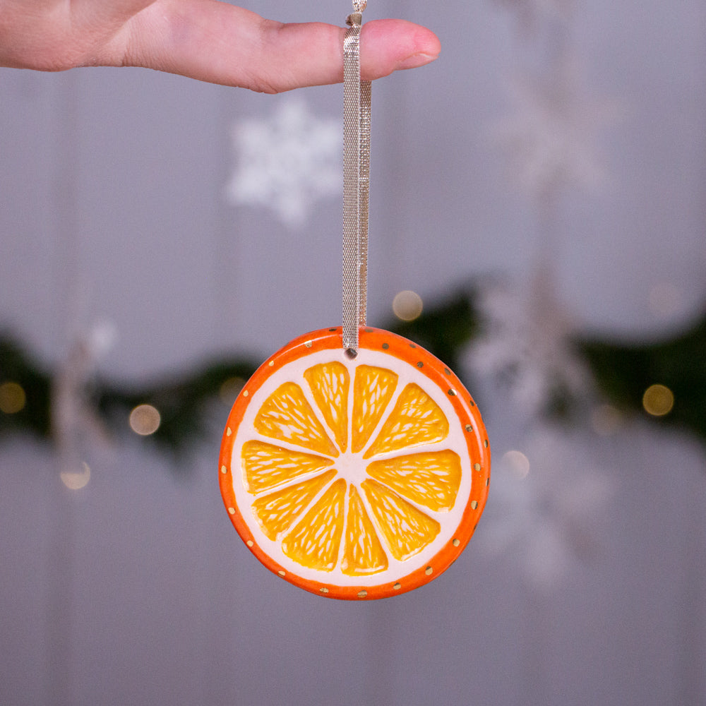 Clementine Slice Ornament