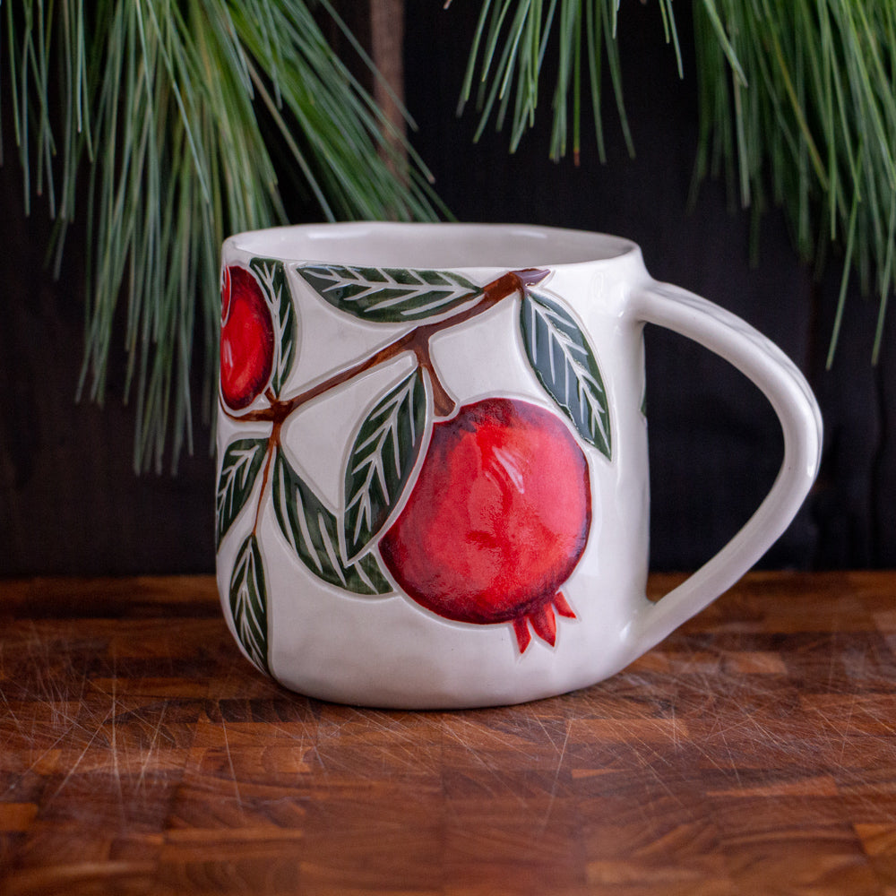 Pomegranate Holiday Mug #3 [16oz]