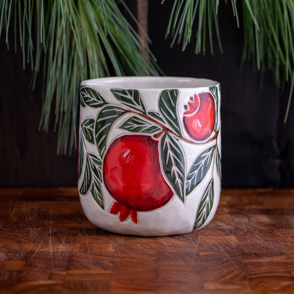 Pomegranate Holiday Mug #3 [16oz]