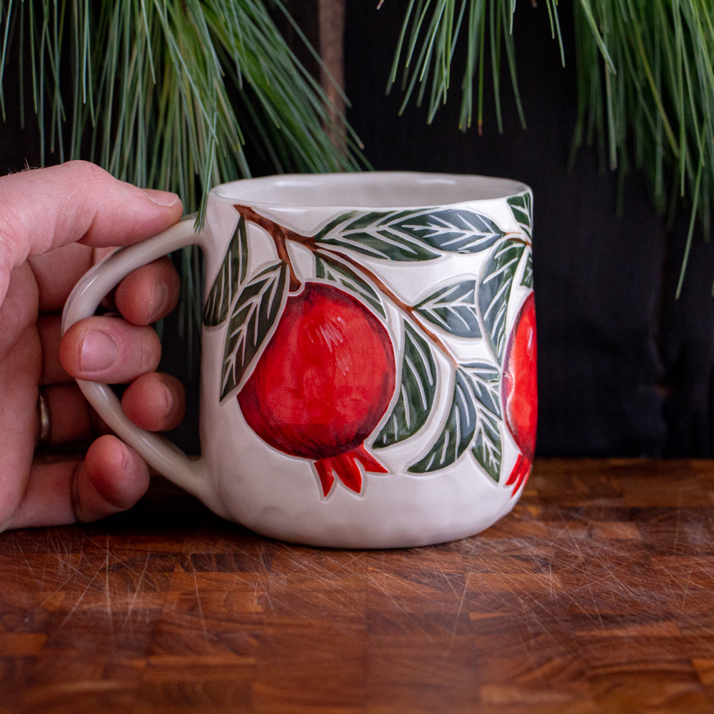 Pomegranate Holiday Mug #3 [16oz]