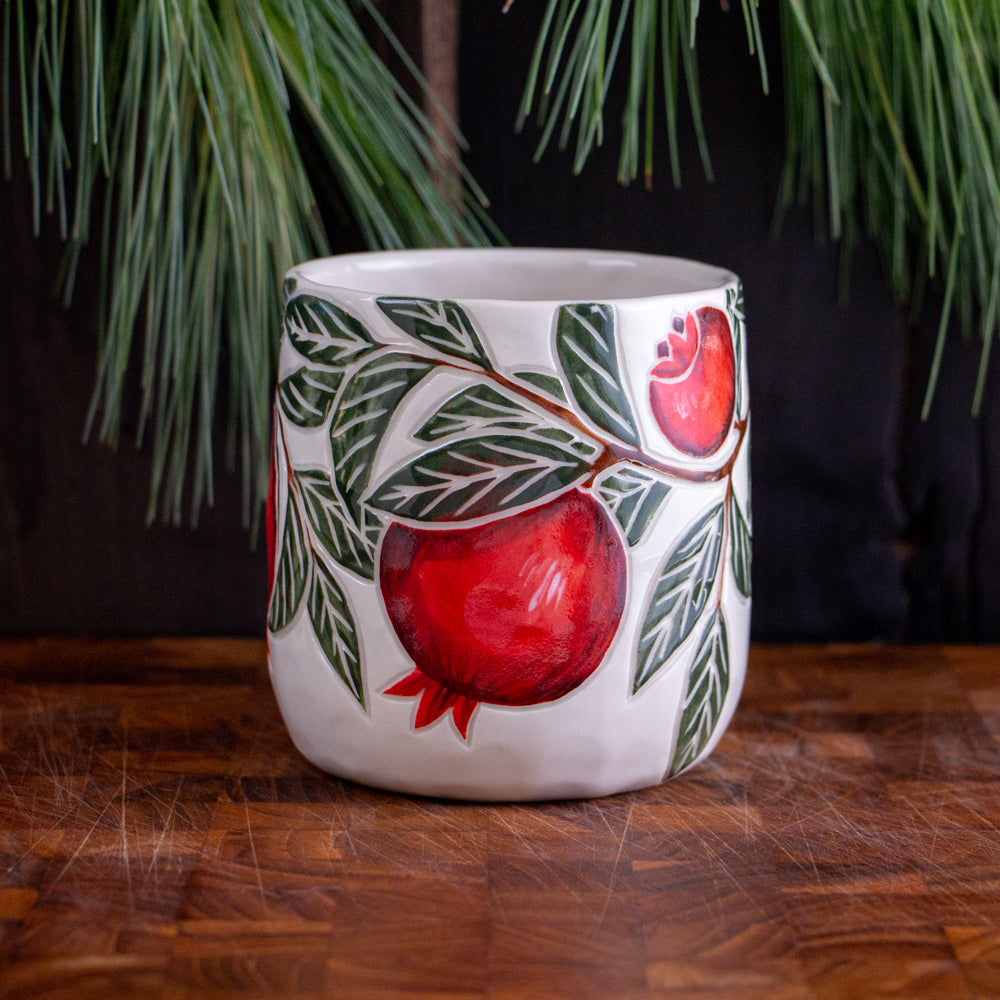 Pomegranate Holiday Mug #5 [16oz]