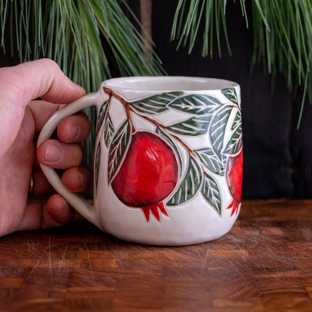 Pomegranate Holiday Mug #5 [16oz]