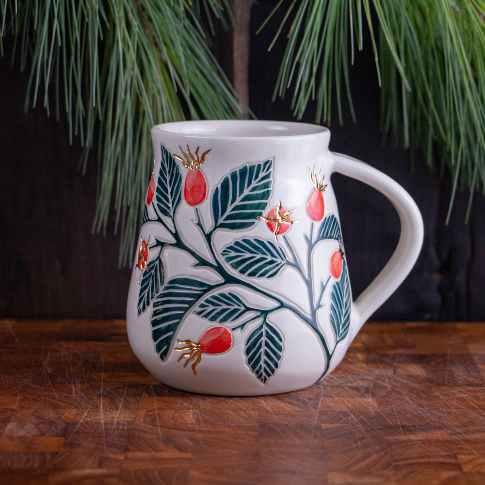 Tall Rose Hip Mug #1 [19oz]