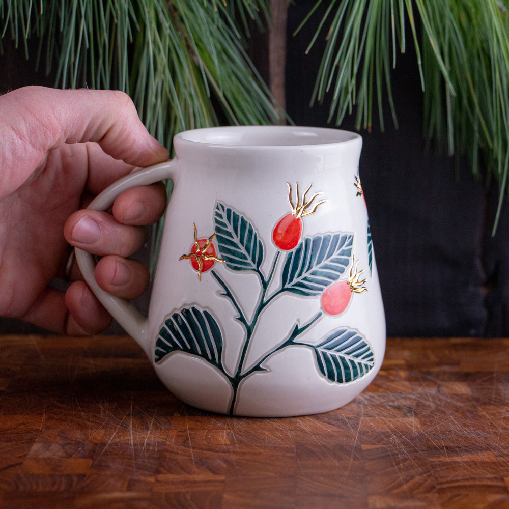 Tall Rose Hip Mug #1 [19oz]