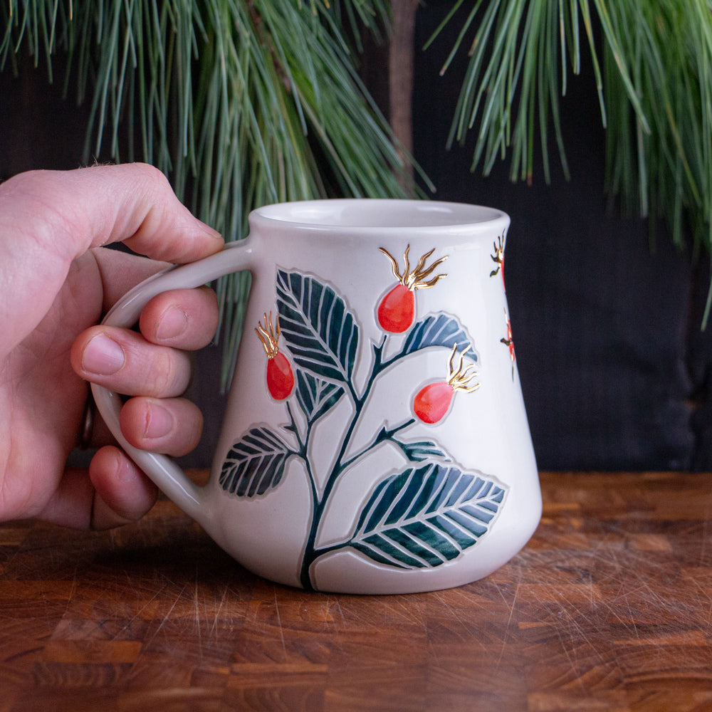 Tall Rose Hip Mug #2 [17oz]