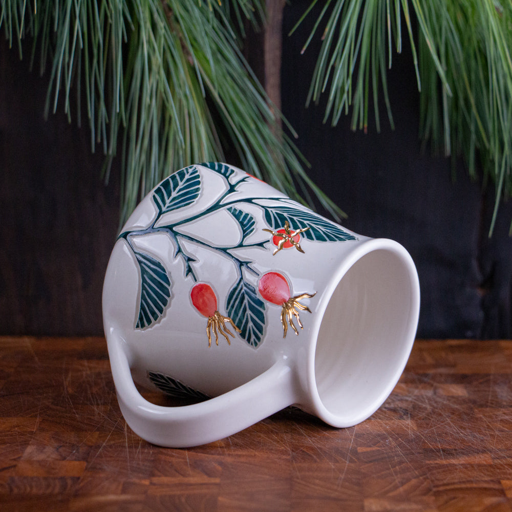 Tall Rose Hip Mug #2 [17oz]