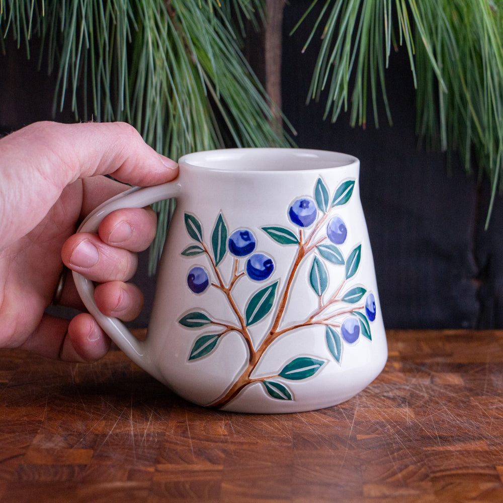 Tall Blueberry Mug #1 [17oz]