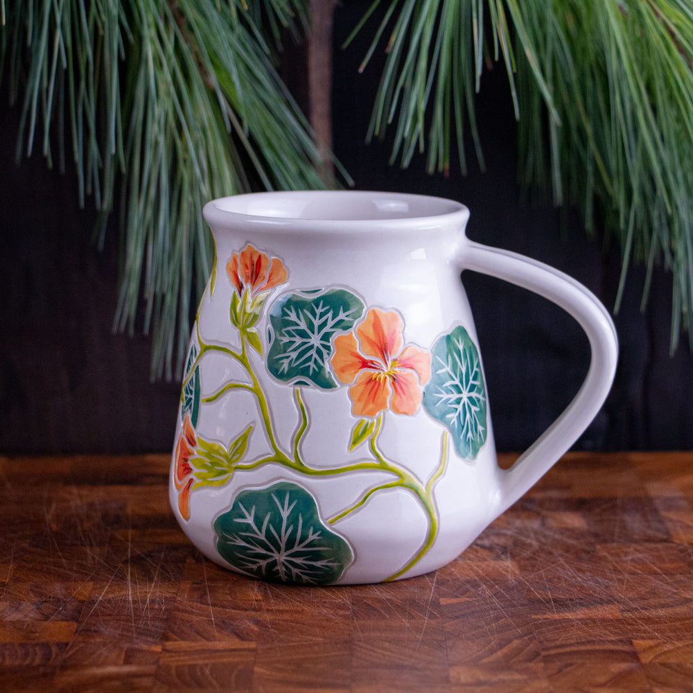 Tall Nasturtium Mug #1 [17oz]