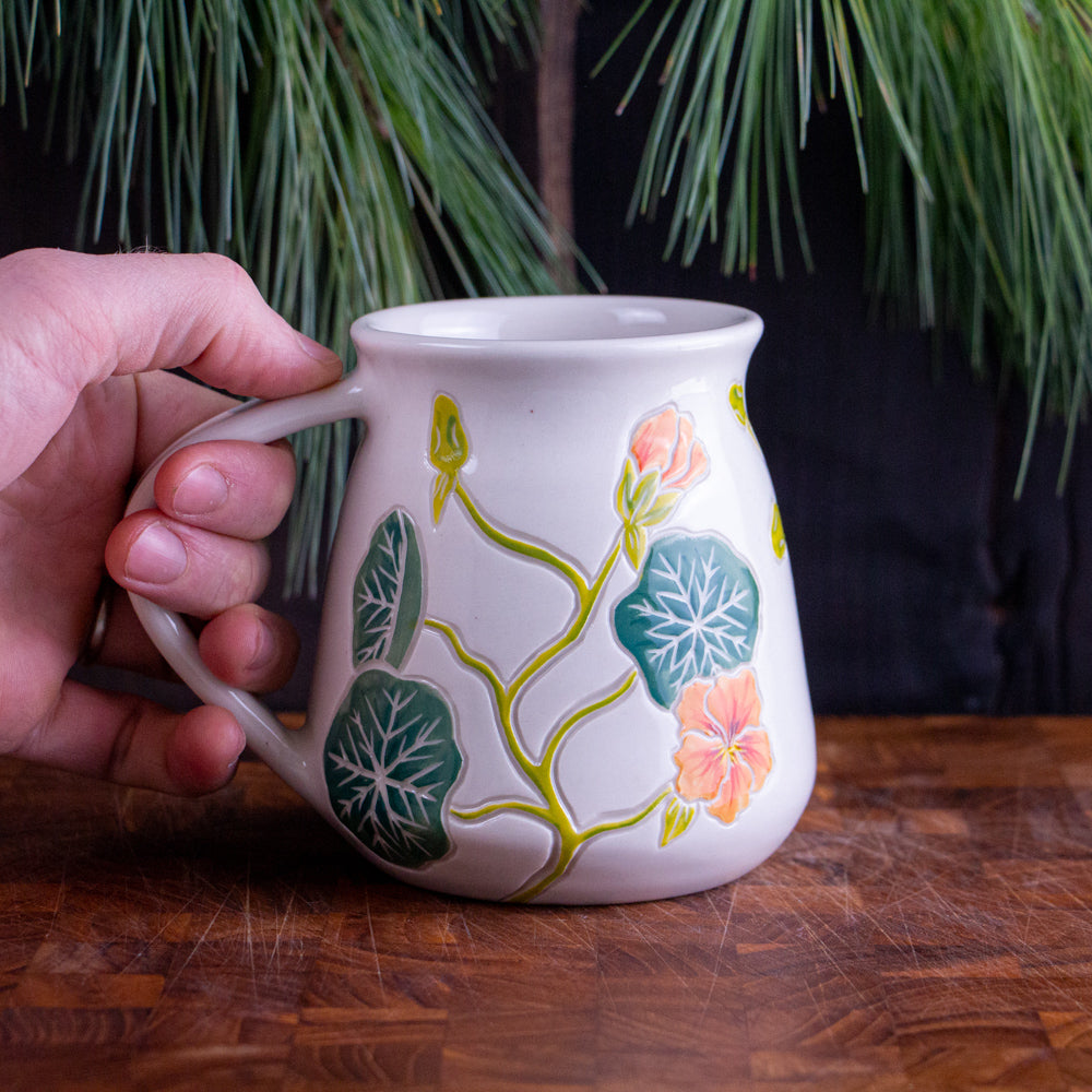 Tall Nasturtium Mug #1 [17oz]