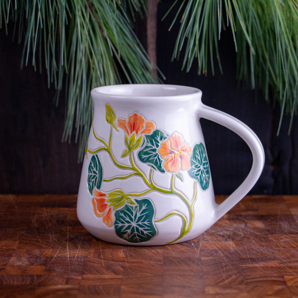 Tall Nasturtium Mug #2 [17oz]