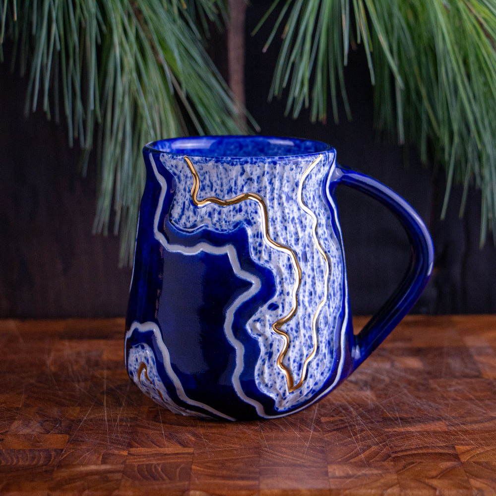 Tall Deep Blue Trail Mug [18oz]