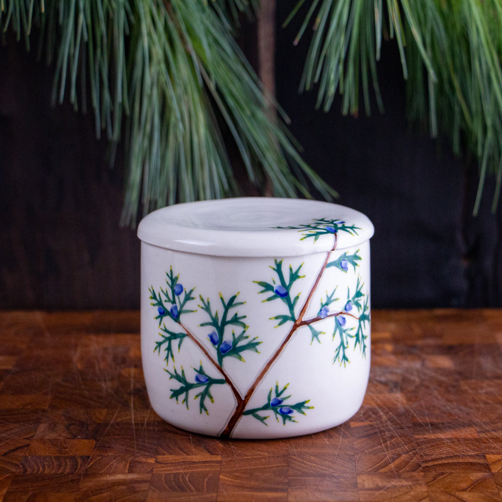 Juniper Sprig Butter Keeper