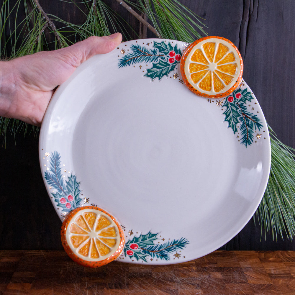 Orange Slice Holiday Plate